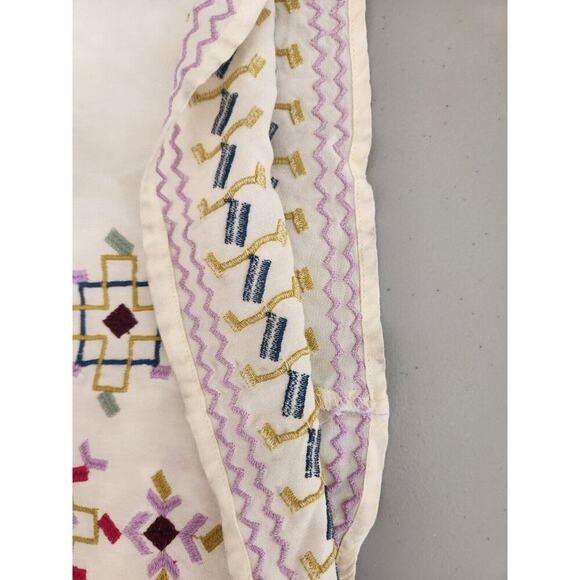 NWD By Anthropologie Embroidered Maxi Dress Size S Ivory #9E419 - Picture 7 of 16